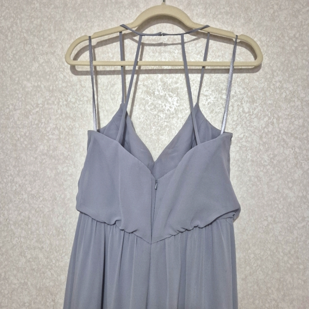 Hayley Paige Occasions Gray Elegant Jumpsuit..SIZE:4 - Picture 12 of 16